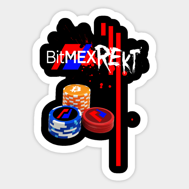 BitMEX REKT Gambler Sticker by Destro